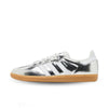 Adidas Samba OG Silver Metallic Cracked Leather - JR0035