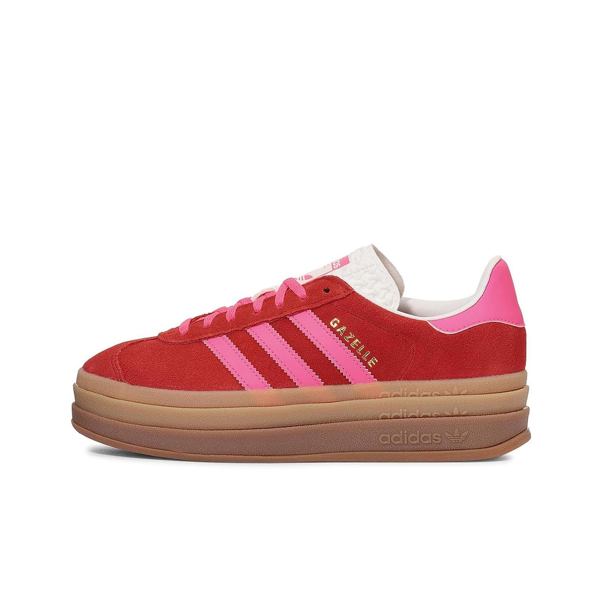 Adidas Gazelle Bold Collegiate Red / Lucid Pink