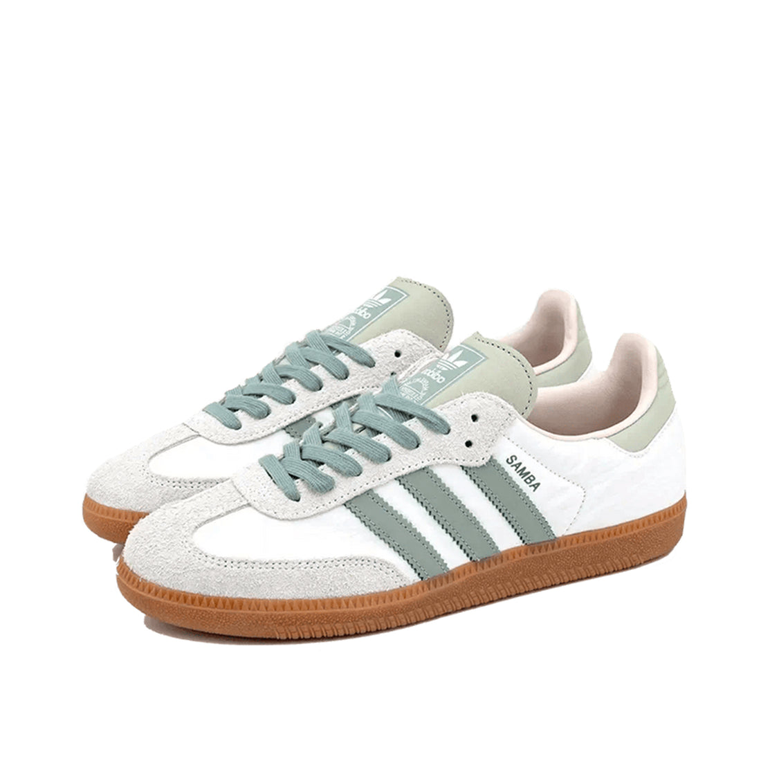 Adidas Samba OG Cloud Blanc Argent Vert