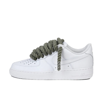 Nike Air Force 1 Low Rope Laces Kaki Personnalisé