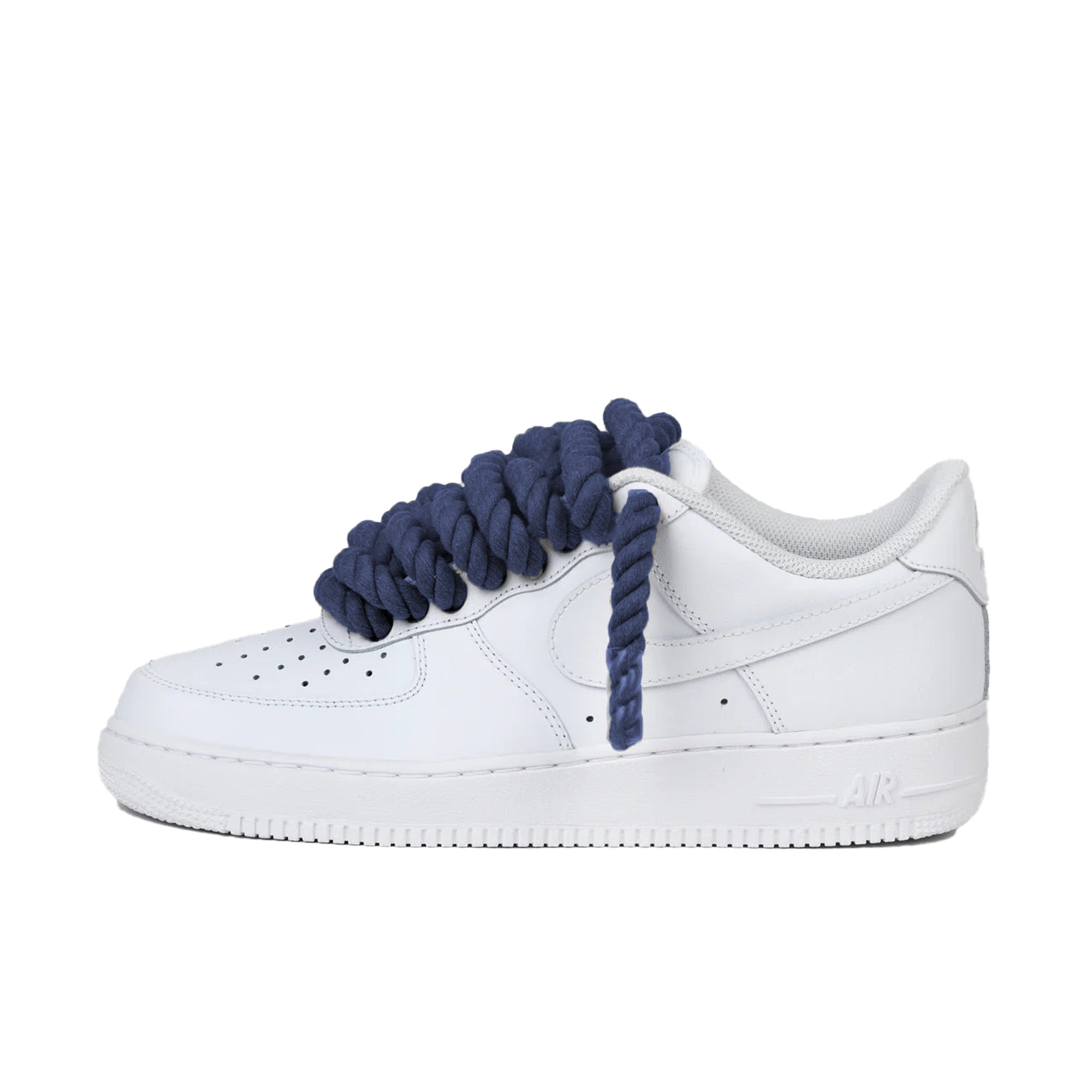 Nike Air Force 1 Low Rope Laces Navy Custom