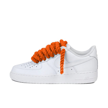 Nike Air Force 1 Low Rope Lacets Orange Personnalisé