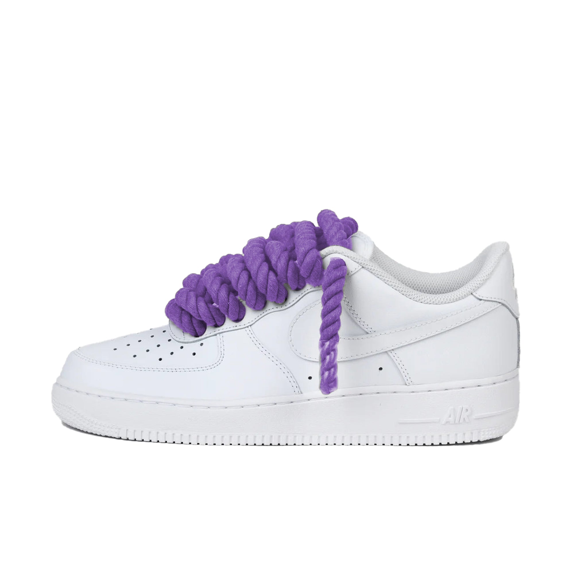 Nike Air Force 1 Low Rope Lacets Violet Personnalisé