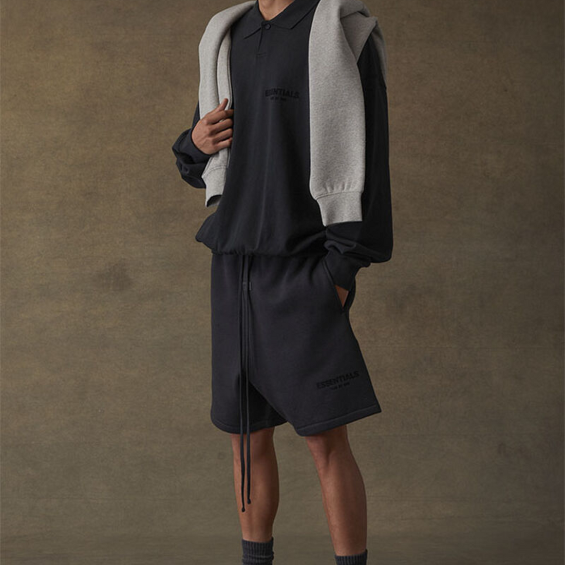 Fear of God Essentials Black Limo Summer set