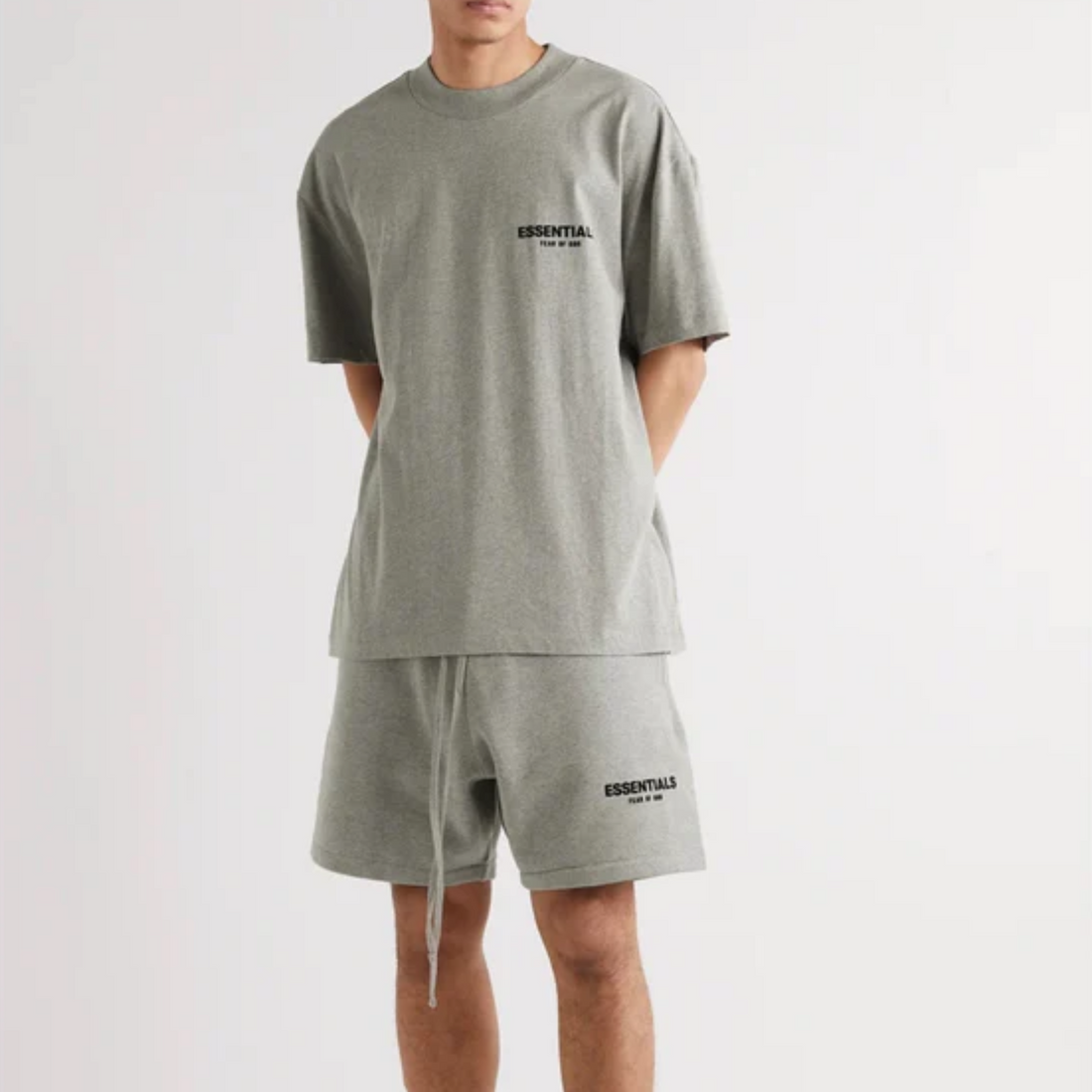 Fear of God Essentials Dark Oatmeal Summer set