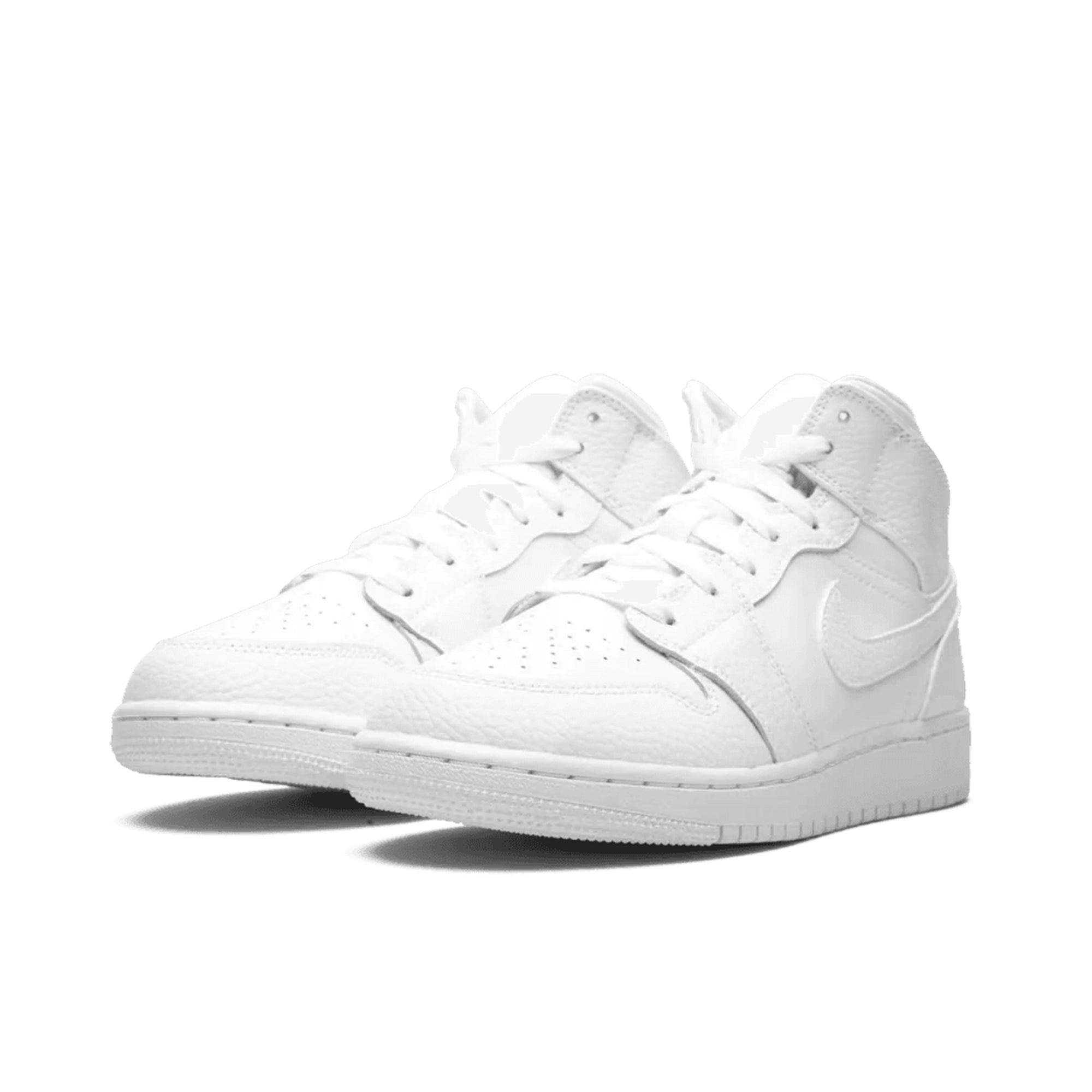 Air Jordan 1 Mid Triple White GS KeepItSneaker