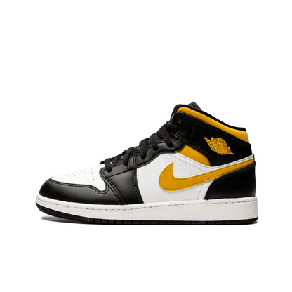 Air Jordan 1 Mid White Pollen Black (GS)