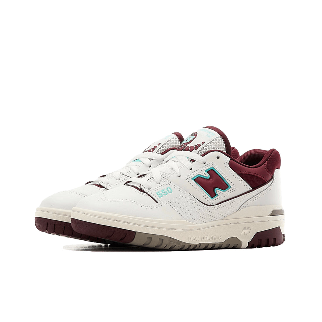 New Balance 550 White Burgundy Blue