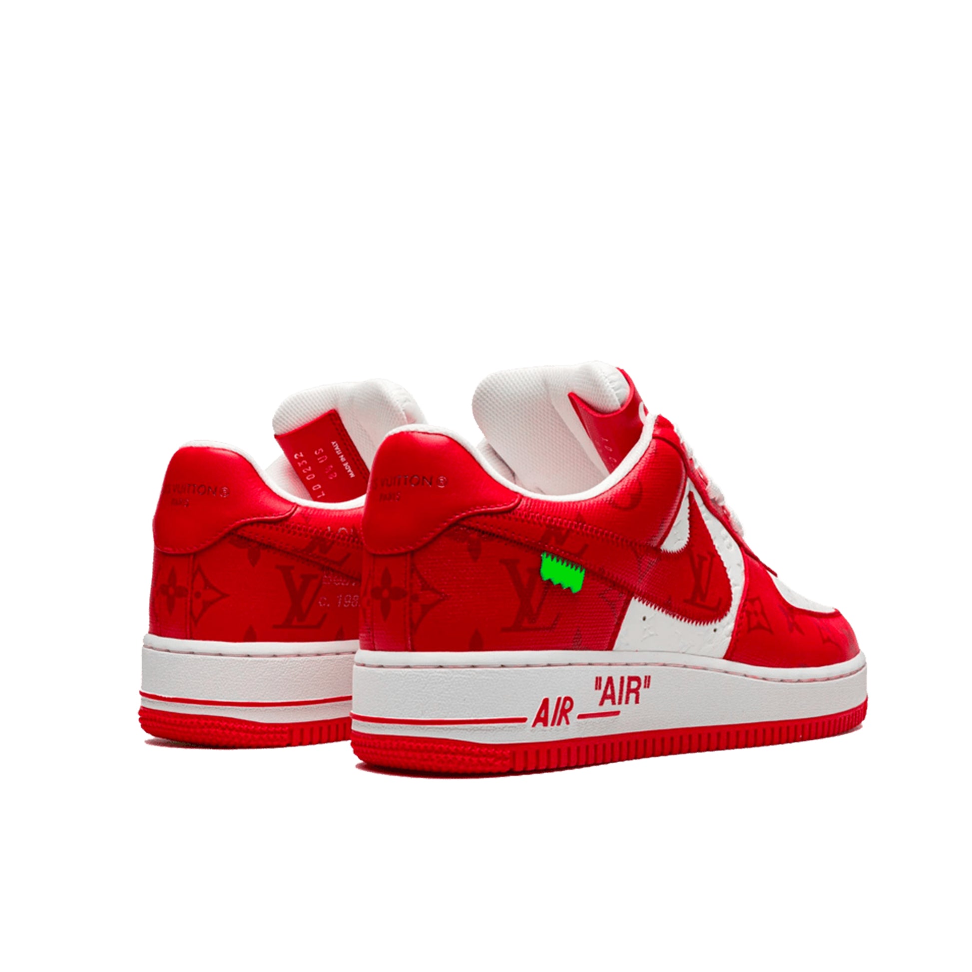 Nike Louis Vuitton Air Force 1 Low virgil Abloh in Red